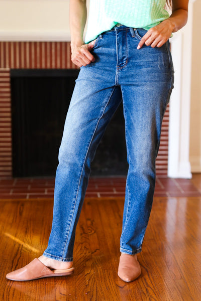 Judy Blue Everyday Dark Denim Slim Fit High Rise Jeans