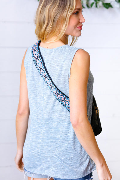 Black Vegan Leather Designer Strap Lined Sling