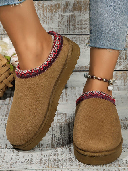 Round Toe Platform Slippers - 4 color options