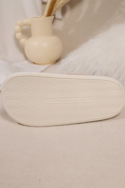 Elk Furry PVC Flat Slippers - 3 color options!