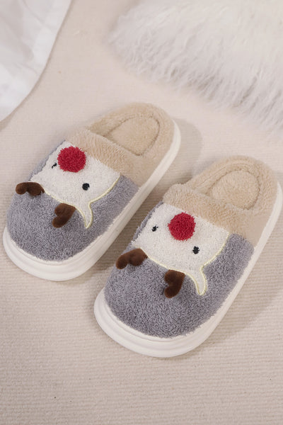 Elk Furry PVC Flat Slippers - 3 color options!
