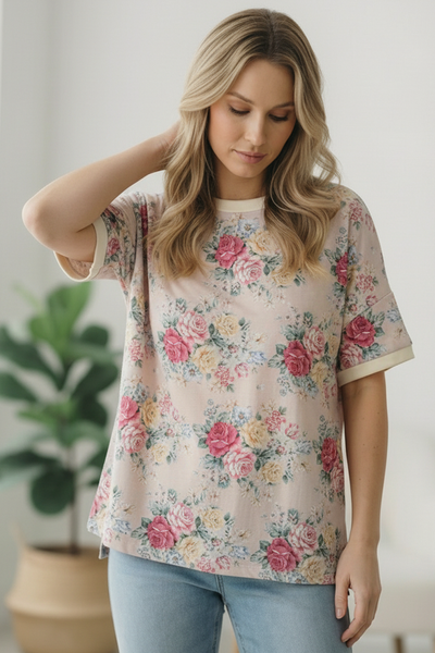 Late to My Coffee Date Oatmeal Tee