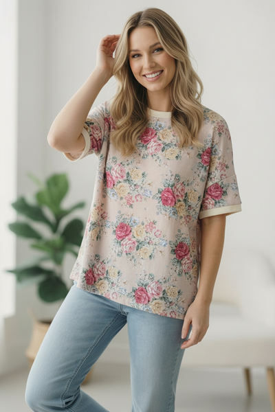 Late to My Coffee Date Oatmeal Tee