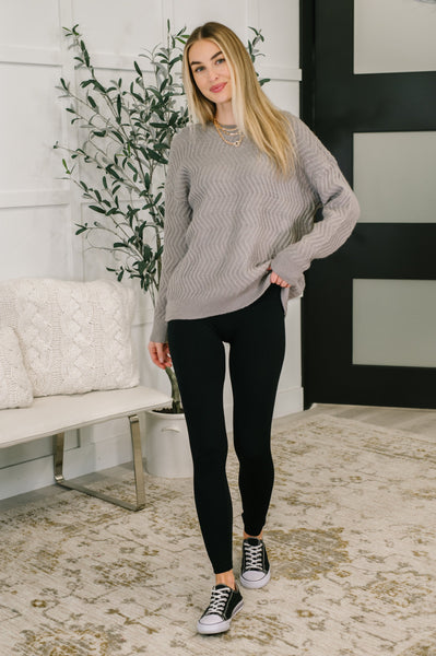 Rush of Joy Textured Long Sleeve Top