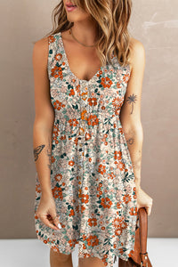 Printed Button Down Sleeveless Magic Dress - 4 print options!