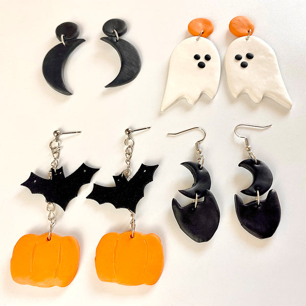 Halloween Theme Dangle Earrings - 4 options