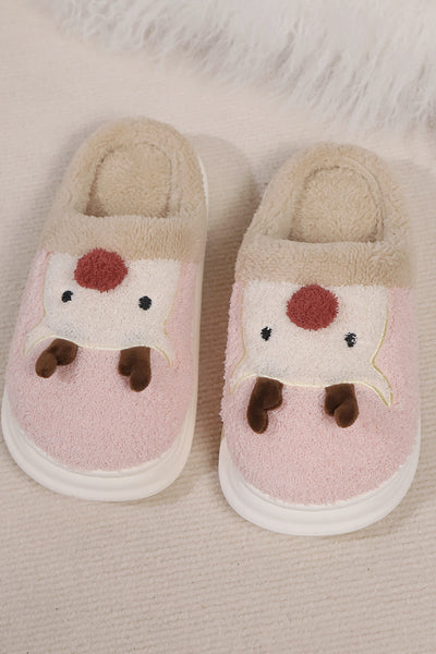 Elk Furry PVC Flat Slippers - 3 color options!