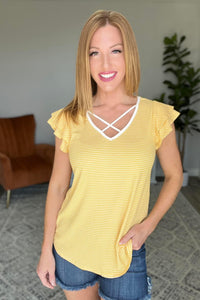 Out of Town Top in Yellow