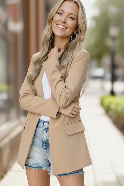 City Chic Taupe Blazer