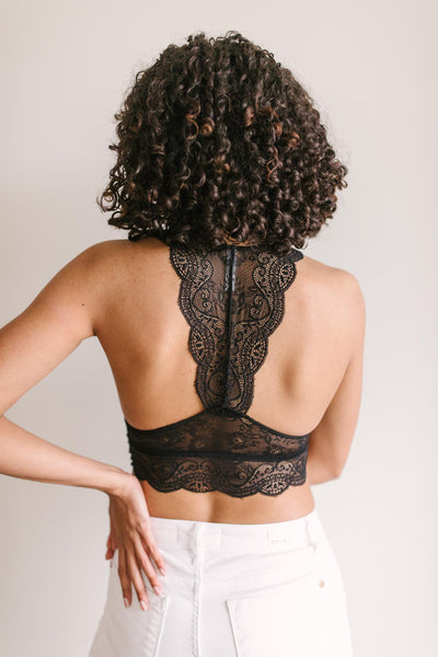 Lacey Lover Bralette in Black