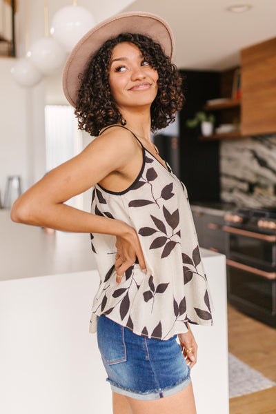 New Leaf Cami In Taupe