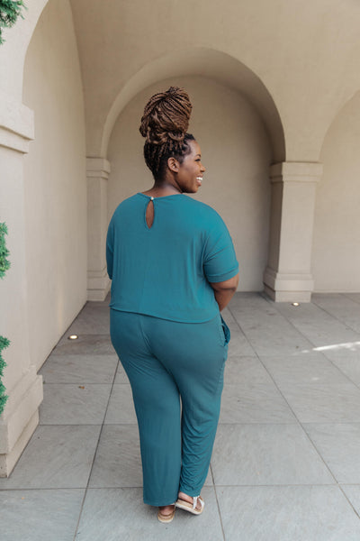 Girl Next Door Jumpsuit In Jade