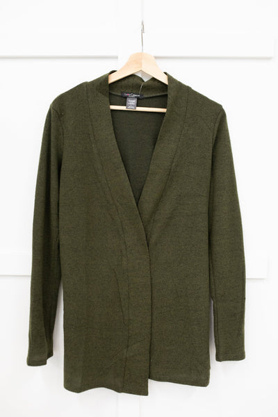 DOORBUSTER Sienna Sweater knit Cardigan In Olive