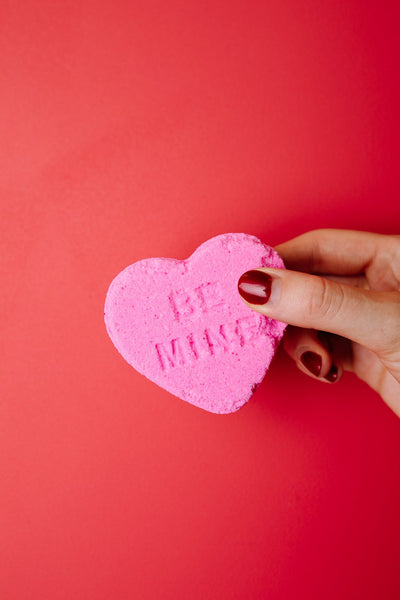 Love Yourself First Heart Shaped Bath Bomb