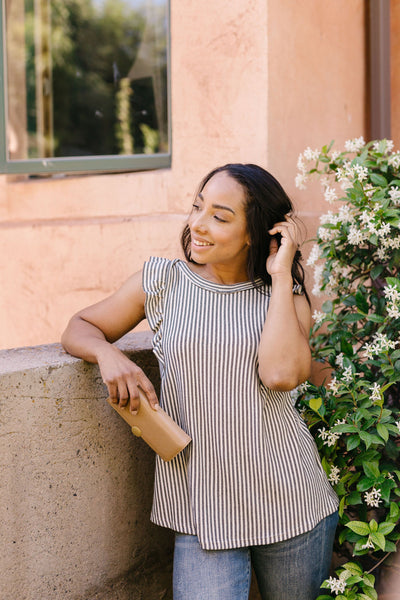 Tessa Textured Stripe Top