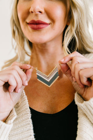 Share The Love Chevron Necklace