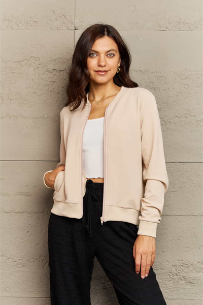 Ninexis Plaid Round Neck Long Sleeve Jacket - 4 color options!