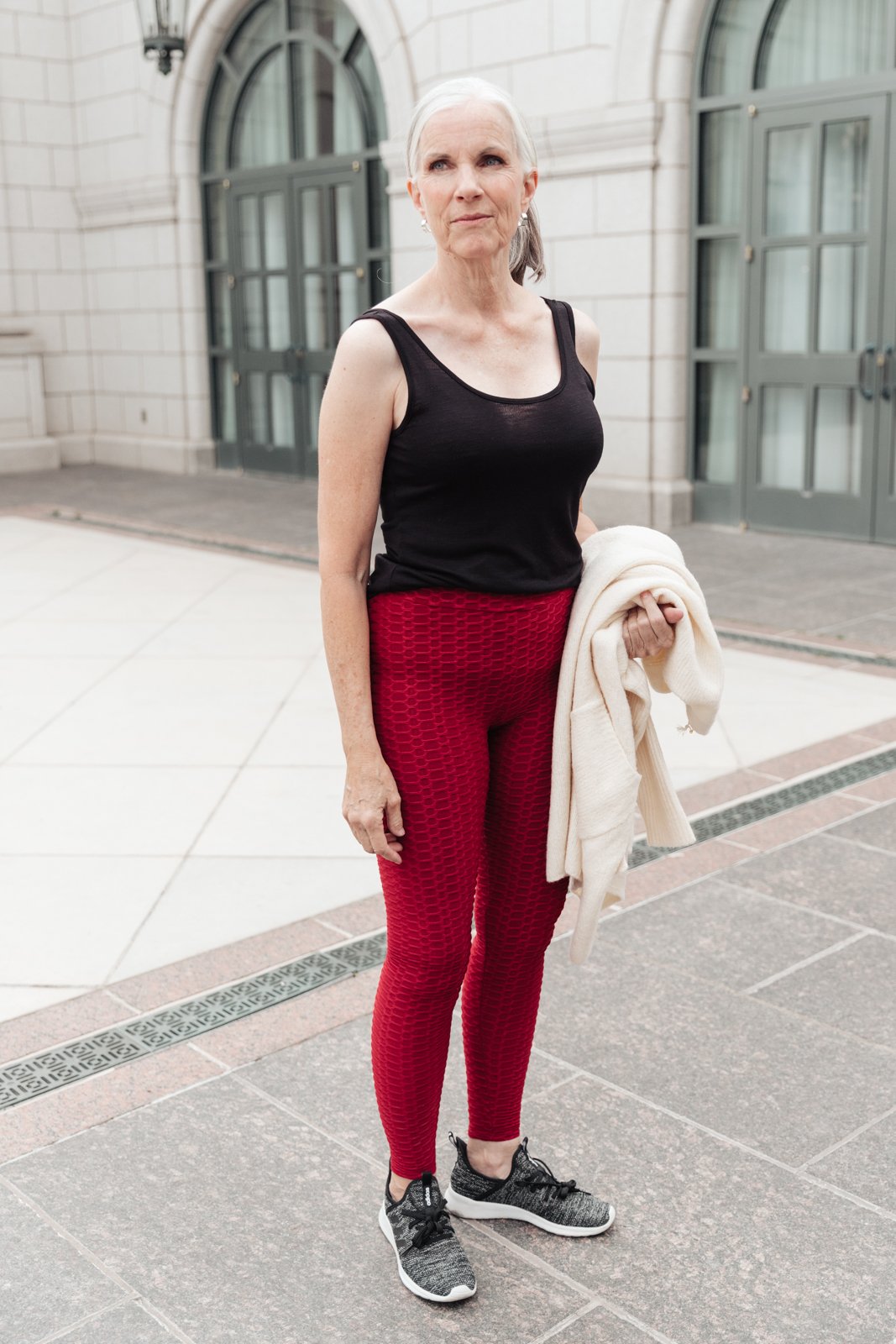 DOORBUSTER Let's Go Textured Leggings in Burgundy