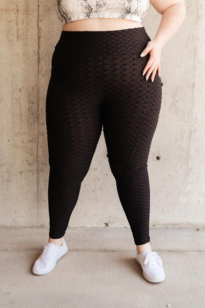 Popcorn Leggings in Black