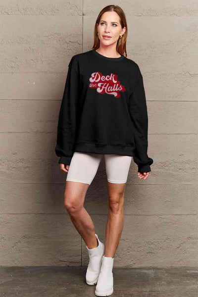 DECK THE HALLS Graphic Sweatshirt - 3 color options!