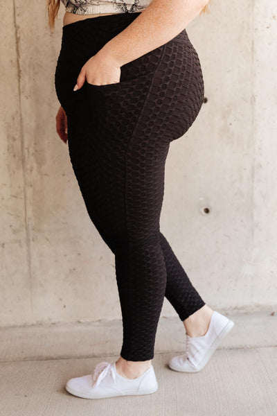 Popcorn Leggings in Black