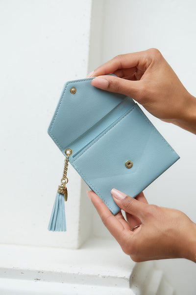 Love Letter Wallet in Powder Blue