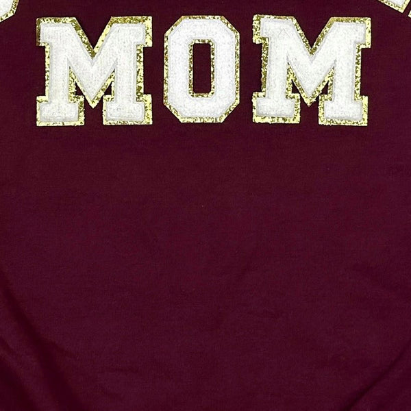 PREORDER: Lacrosse Mom Chenille Patch Sweatshirt