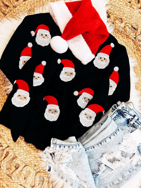 PREORDER: Santa Sequin Pullover