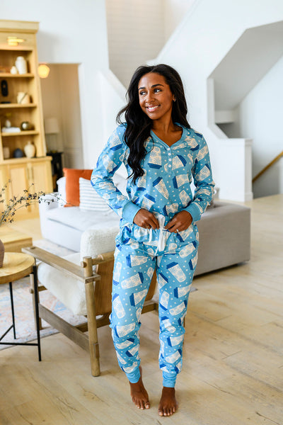 PREORDER: Winter Jogger Pajama Set In Assorted Prints