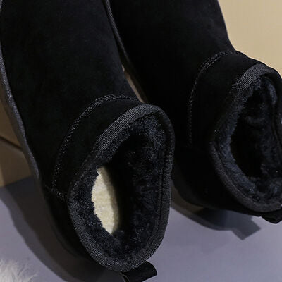 Faux Suede Thermal Lined Platform Boots - 3 color options!