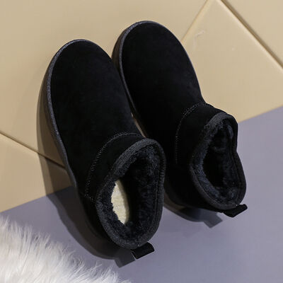 Faux Suede Thermal Lined Platform Boots - 3 color options!