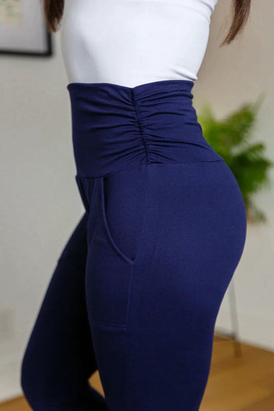 PREORDER: Haley Ruched Waist Leggings in Six Colors