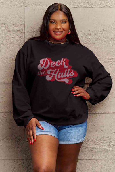 DECK THE HALLS Graphic Sweatshirt - 3 color options!