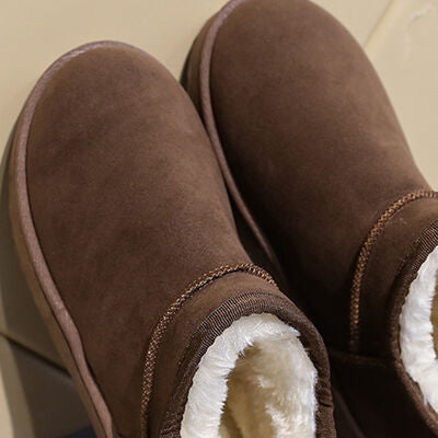 Faux Suede Thermal Lined Platform Boots - 3 color options!