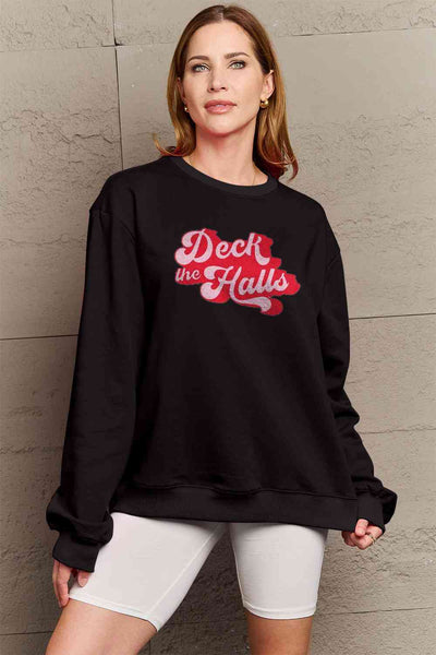 DECK THE HALLS Graphic Sweatshirt - 3 color options!