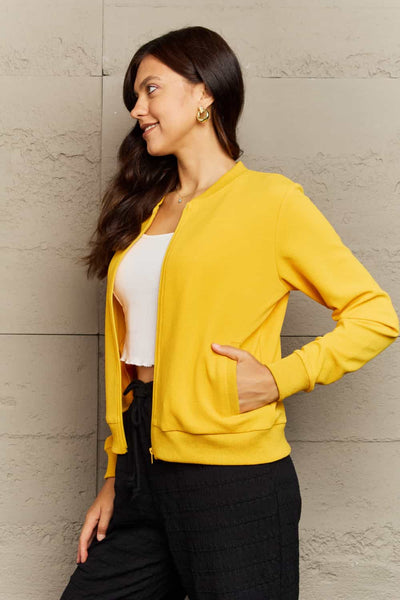 Ninexis Plaid Round Neck Long Sleeve Jacket - 4 color options!