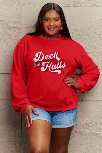 DECK THE HALLS Graphic Sweatshirt - 3 color options!