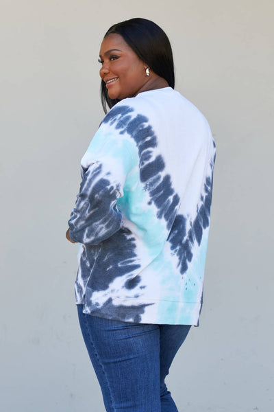 Tie-Dye Side Slit Sweatshirt