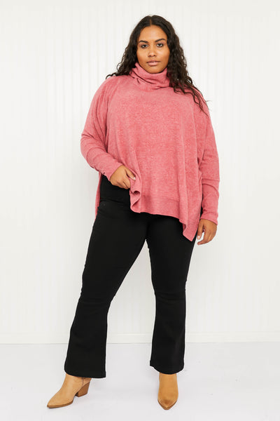Love and Cuddles Cowl Neck Poncho Sweater