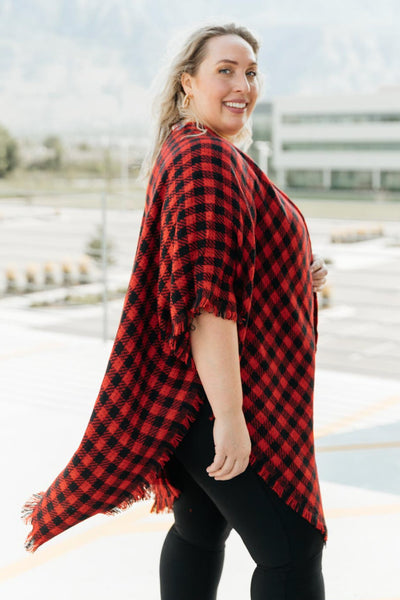 Lumber Jill Wrap in Red/Black