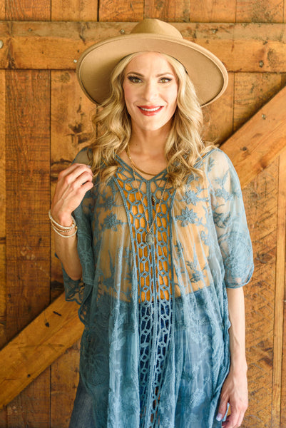 Admiring Athens Cover-Up In Teal