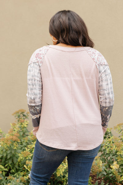 All About The Details Top in Dusty Lavender