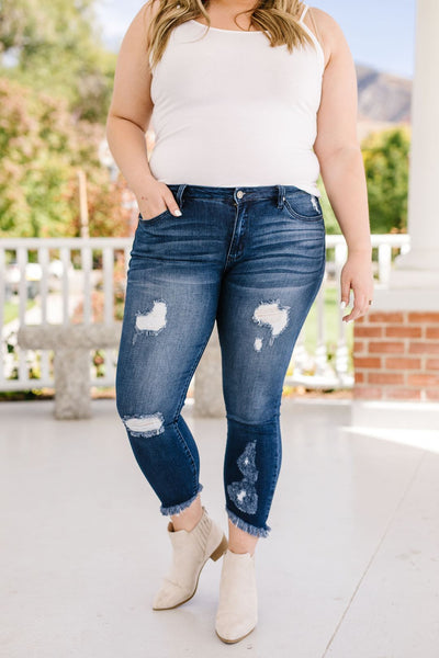 Angle of Destruction Skinny Jeans