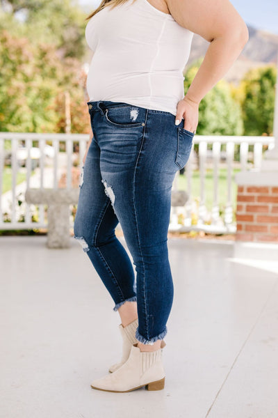 Angle of Destruction Skinny Jeans