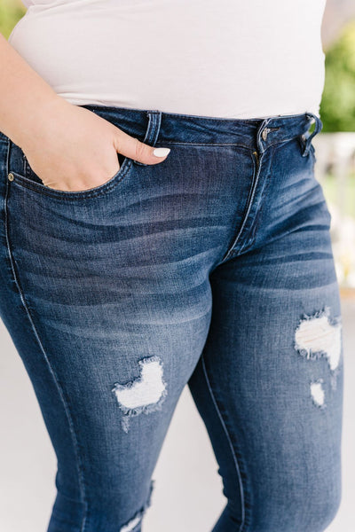 Angle of Destruction Skinny Jeans