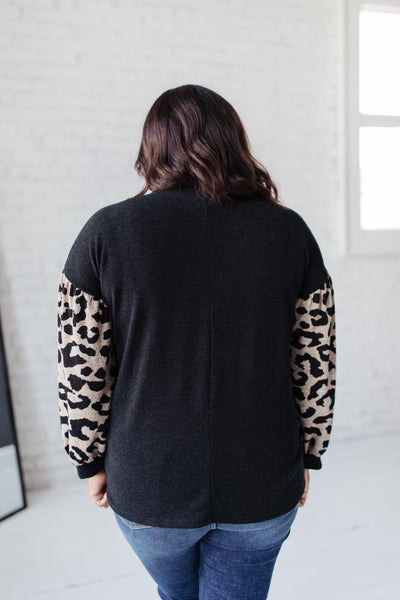 Animal Print Criss Cross Top