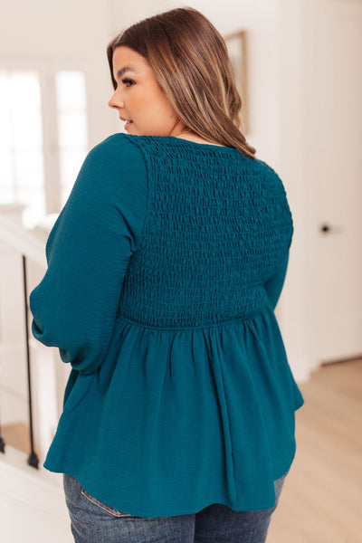 Annalise Top In Deep Teal