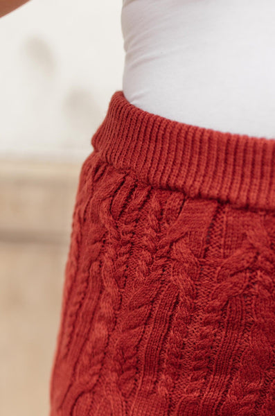 Annie Knit Bottoms in Rust