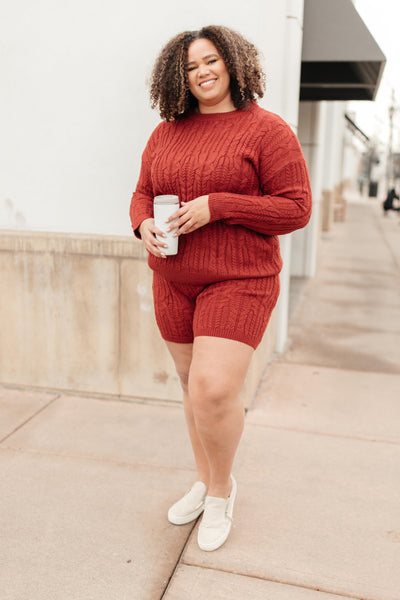 Annie Knit Bottoms in Rust