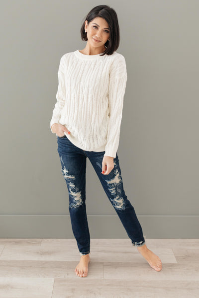 Annie Knit Top in Cream